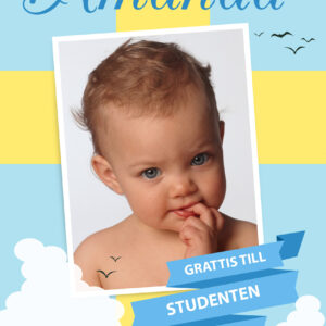 Studentskylt – Design 6